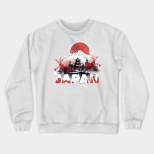 Mount Fuji Elegance / Japan Ink Art Crewneck Sweatshirt